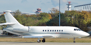 Falcon 2000 exterior for Puerto Rico charter