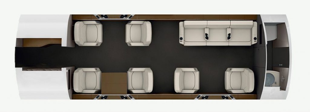 Bombardier Challenger 650 view for Puerto Rico charter