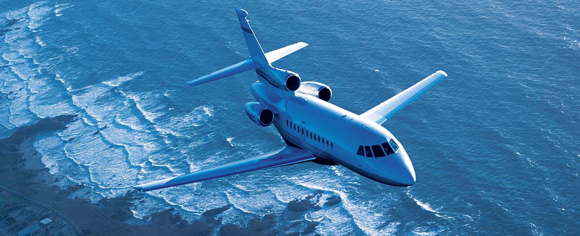 Dassault Falcon 900EX view for Puerto Rico charter