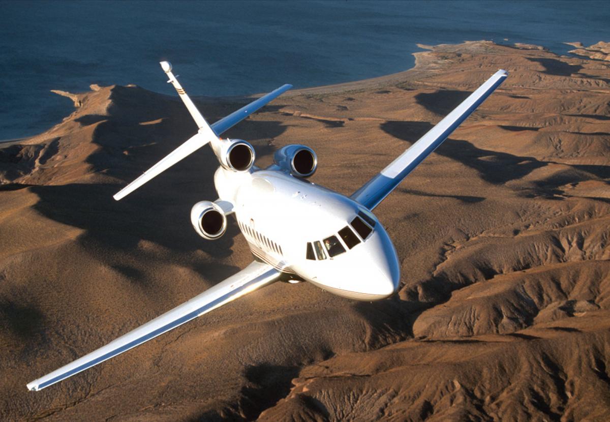 Falcon 900 view for Puerto Rico charter