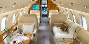 Challenger 605 cabin for Puerto Rico charter