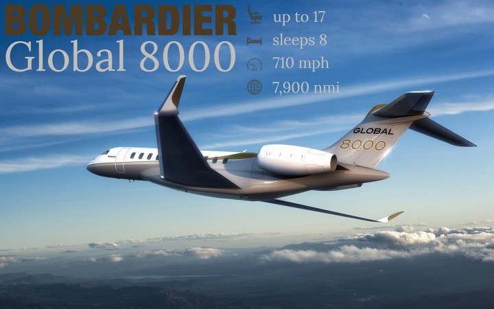 Bombardier Global 8000 long range jet for Puerto Rico charter