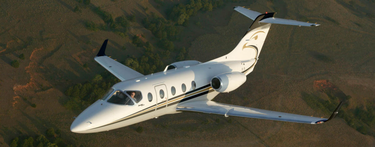 Hawker 400XP view for Puerto Rico charter