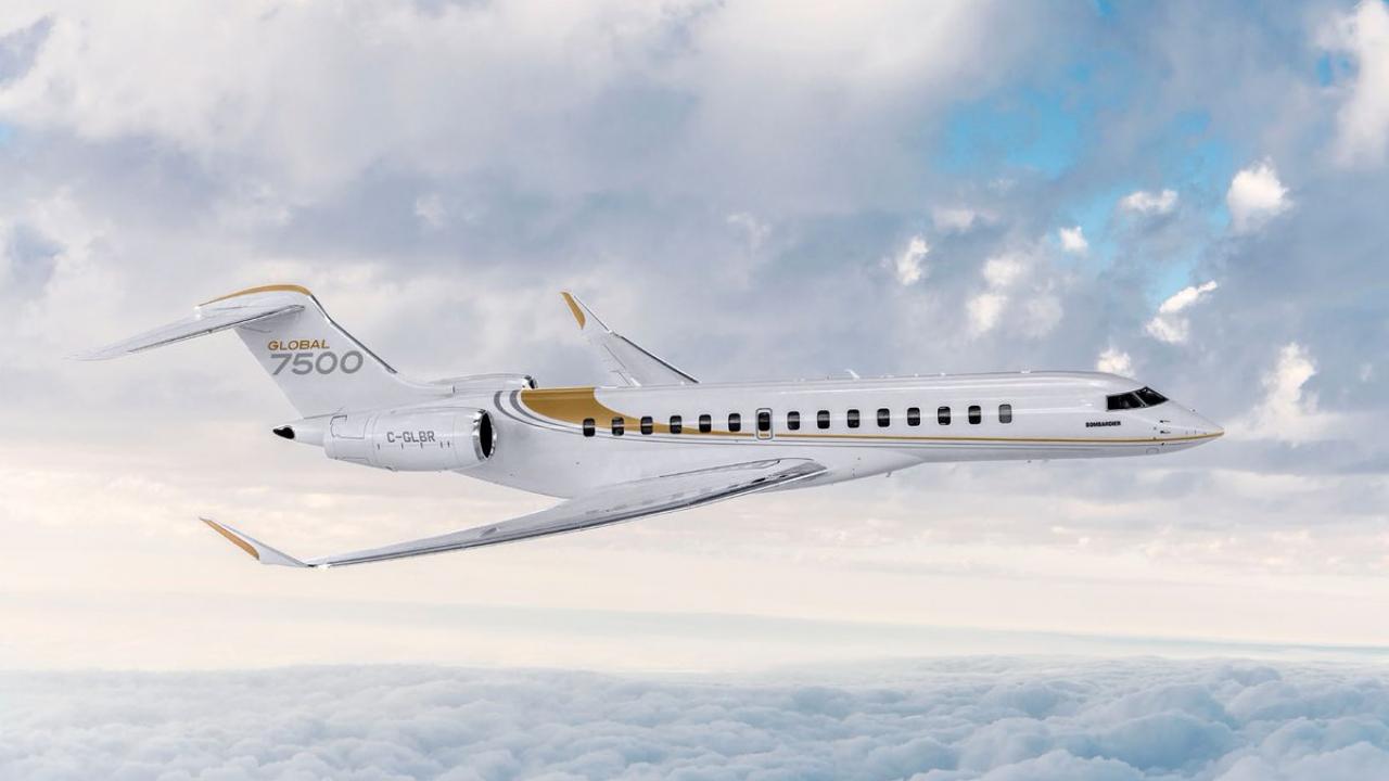 Bombardier Global 7500 long range jet for Puerto Rico charter