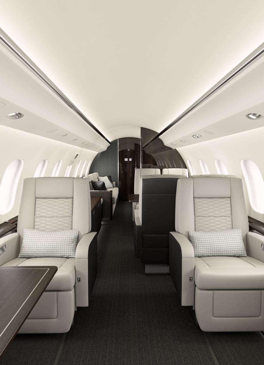 Global 6000 view for Puerto Rico charter