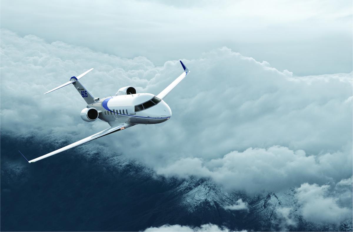 Challenger 605 view for Puerto Rico charter