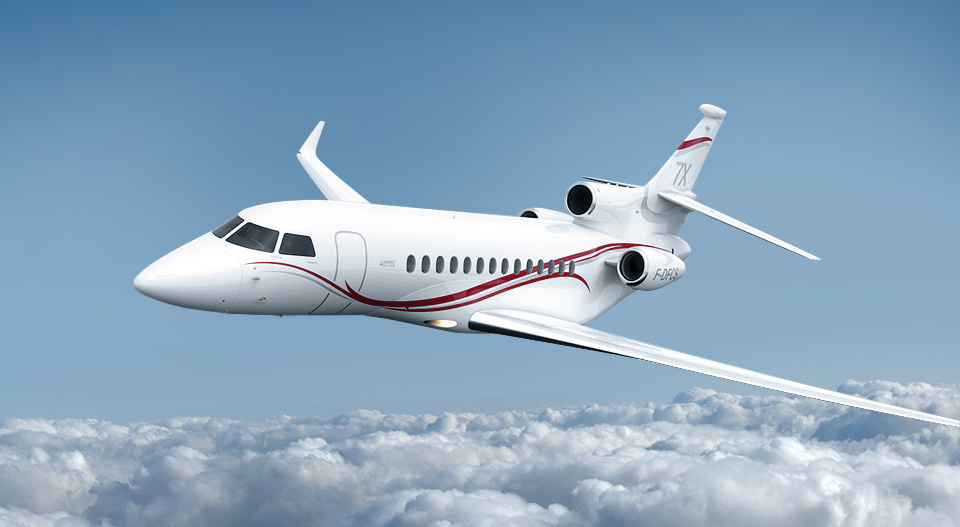 Falcon 7X view for Puerto Rico charter