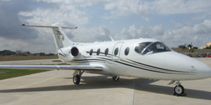 Hawker 400XP view for Puerto Rico charter