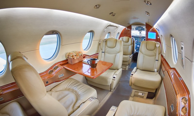 Beechjet 400A cabin for Puerto Rico charter
