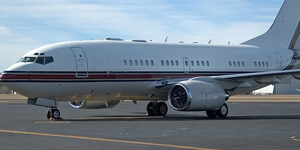 Boeing Business Jet (BBJ) view for Puerto Rico charter