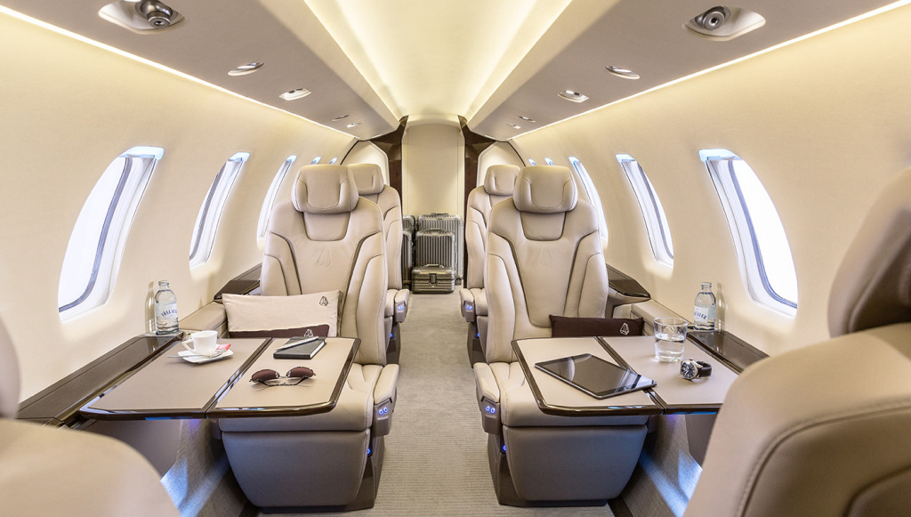 Pilatus PC-24 cabin for Puerto Rico charter