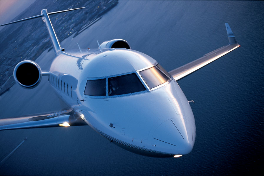 Challenger 604 view for Puerto Rico charter