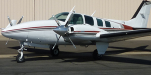 Beech Baron 58 view for Puerto Rico charter
