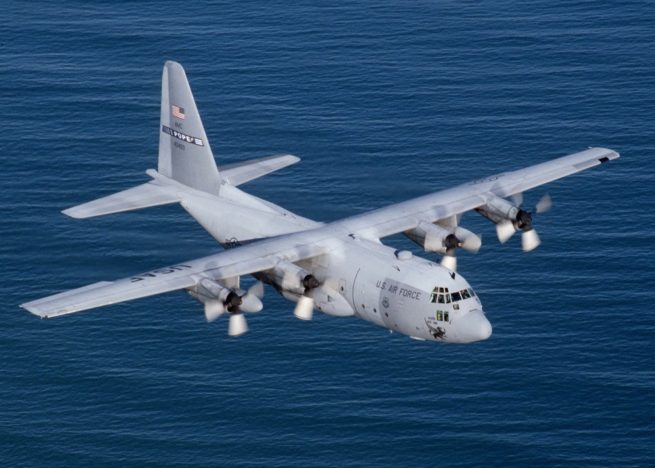 Lockheed C-130 Hercules cargo aircraft for Puerto Rico charter