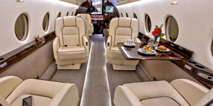 Gulfstream G200 cabin for Puerto Rico charter