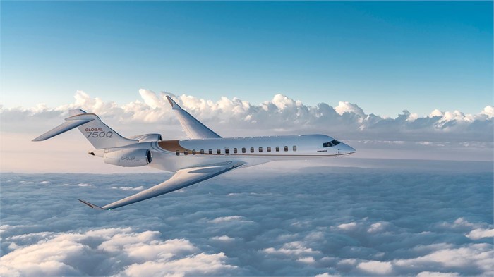Bombardier Global 7500 view for Puerto Rico charter