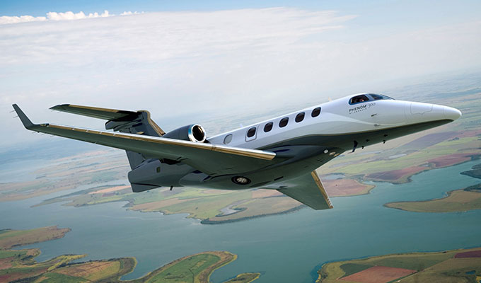 Embraer Phenom 300 view for Puerto Rico charter
