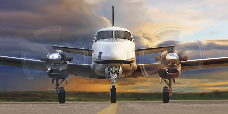 Beechcraft King Air C90GTx view for Puerto Rico charter