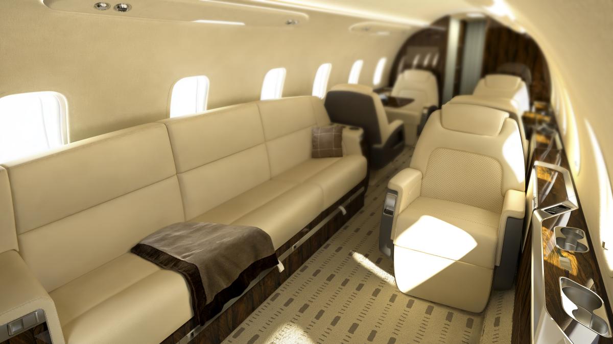 Bombardier Challenger 350 view for Puerto Rico charter
