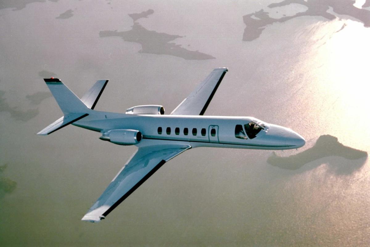 Cessna Citation Ultra view for Puerto Rico charter