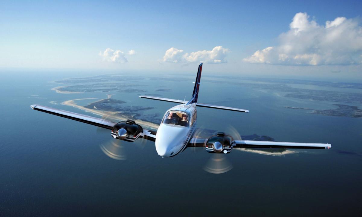Beechcraft Baron G58 view for Puerto Rico charter