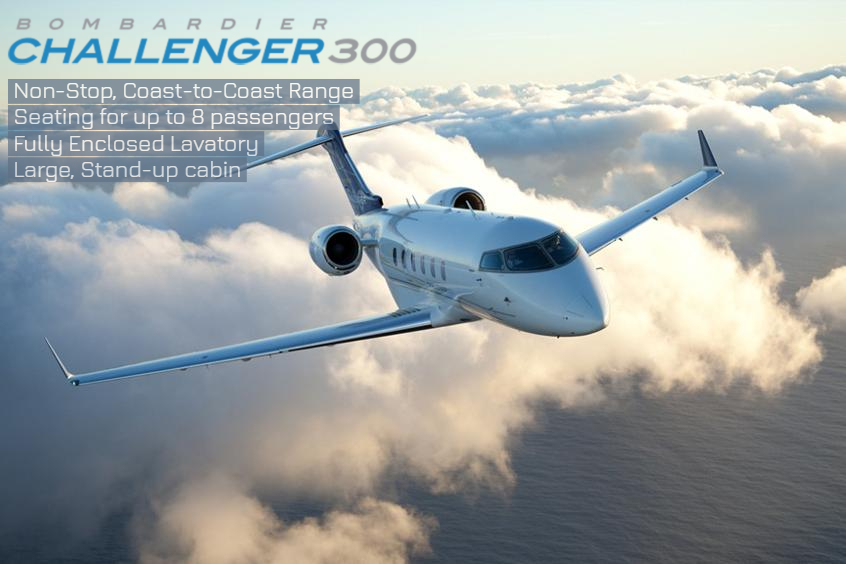 Challenger 300 super midsize jet for Puerto Rico charter